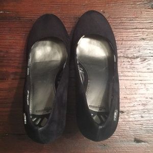 Fergalicious Black Closed Toe Wedge Heel